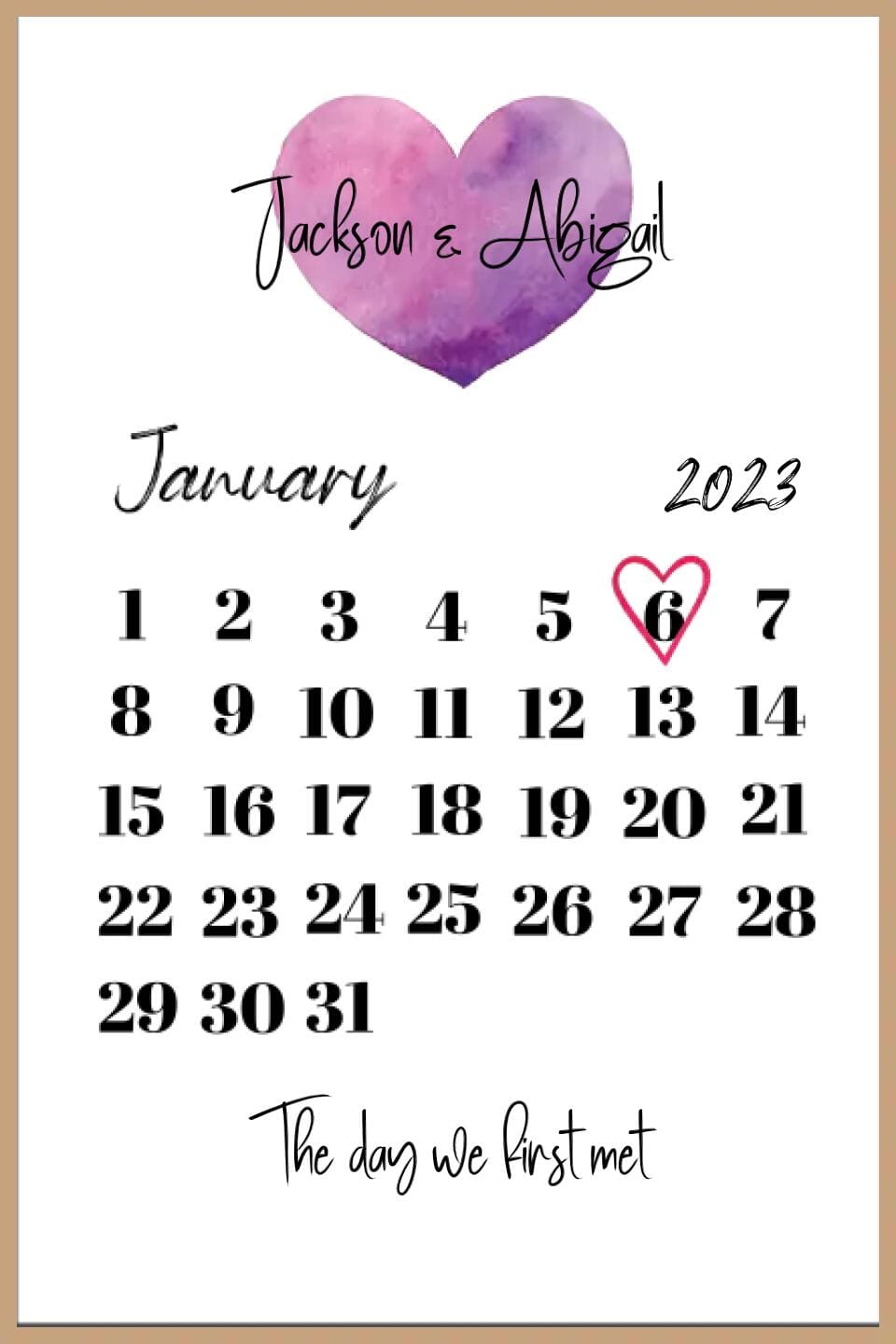 The Day We First... Framed Print